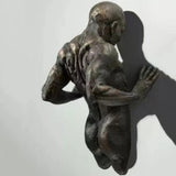 Galvanisiertes Modell Mann Kunst Skulptur Wanddekoration