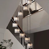 Elevate Your Space with the Acrylic Crystal Staircase Chandelier Lighting