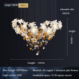 Blumen-LED-Deckenleuchter – eleganter Blickfang
