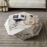Table basse design en marbre diamant