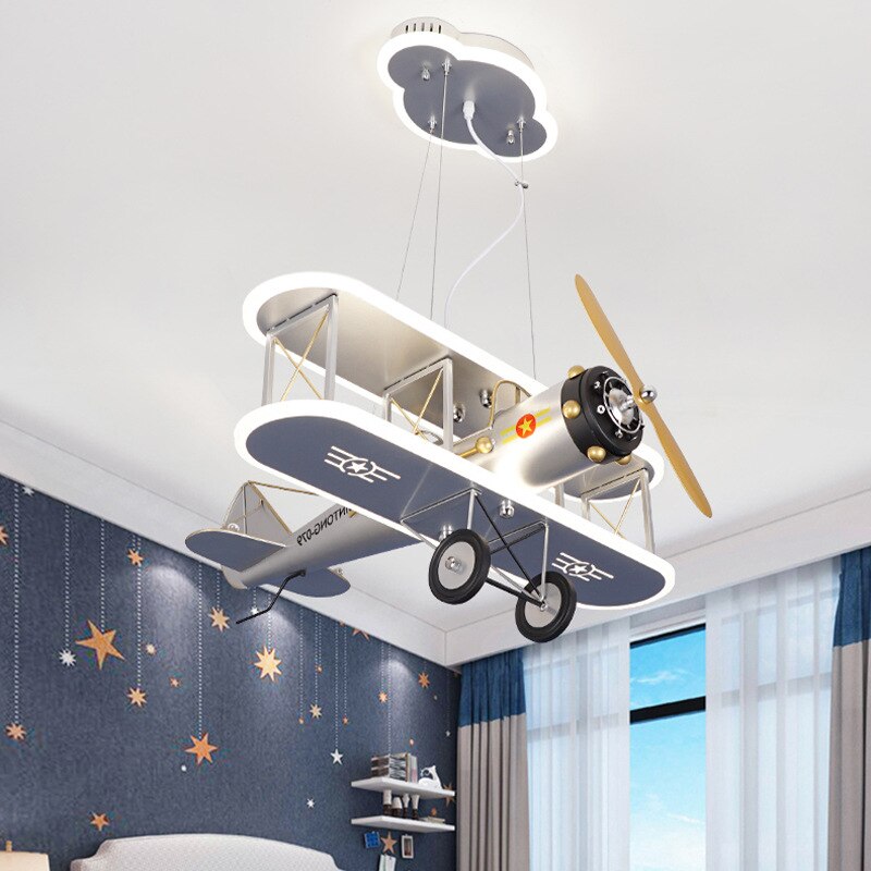 Suspension LED Avion pour Chambre d'Enfant