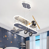 Airplane LED Pendant Light for Kids Nursery