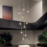 Crystal Drops Staircase Chandelier - Exquisite Home Lighting