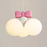 Pink Bow Princess Room Chandelier Light - Elegance Illuminated in Every Detail