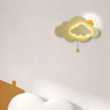 Applique Murale Veilleuse Soleil Nuage pour Chambre d'Enfants