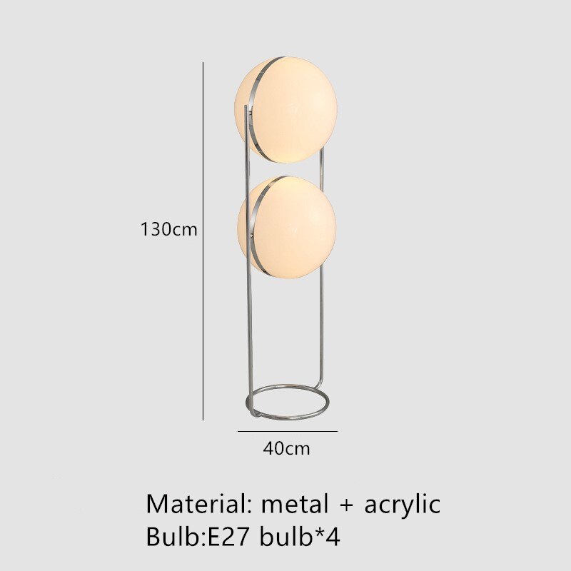 Acrylic Ball Floor Lamp - Illuminating Home Décor