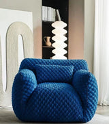 Sponge Armchair Pouf Velvet Living Room Sofa