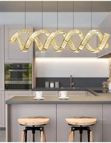 Wave Crystal Pendant Light: Enhance Your Space