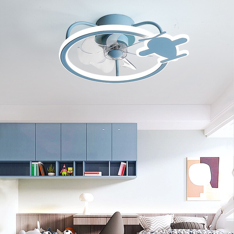 Ventilateur de plafond d'avion moderne - Lumière d'avion avec ventilateur