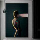 Böhmische Figur Veranda LED-Wandkunst