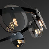Lustre LED Glass Chambers - L'élégance moderne dans les moindres détails