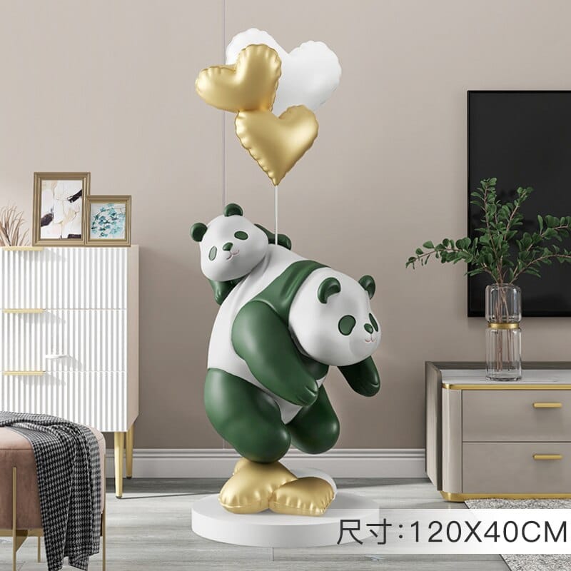 Panda-Statue: Eine majestätische und bezaubernde Inneneinrichtung