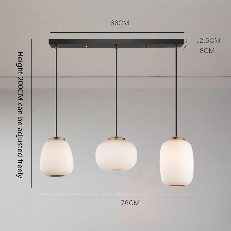 Nordic Glass Pendant Light: Exquisite Lighting Fixture