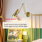 Swing Long Arm Internal Touch Sensor Wall Lamp