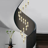 Crystal Tubes Staircase Chandelier: Enhance Your Space