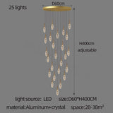 Crystal Cones Staircase Chandelier – Stunning Elegance