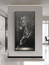 LED Horse Painting - Italian Abstract Decoration