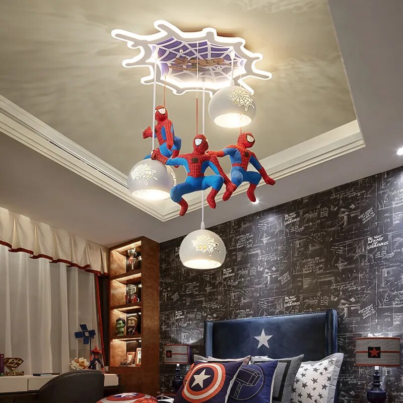 Lumière LED Spiderman pour chambre d'enfant