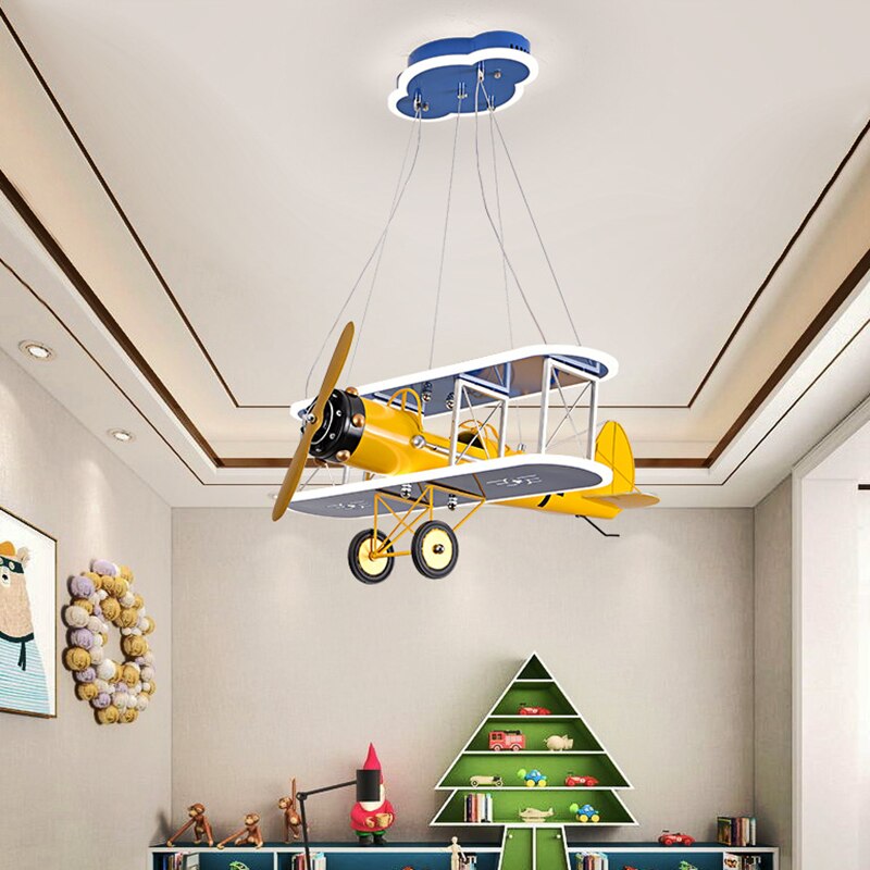 Suspension LED Avion pour Chambre d'Enfant