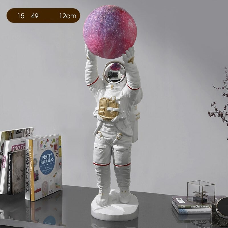 Astronauten-Skulptur-Statue-Licht: Einzigartiges, dekoratives Stück