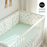 Cotton Cartoon Nursery Bedding Set - 6pcs Baby Cot Crib Bumper Combo