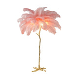 Ostrich Feather Floor Lamp: Graceful Lighting Fixture