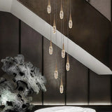 Crystal Cones Staircase Chandelier – Stunning Elegance