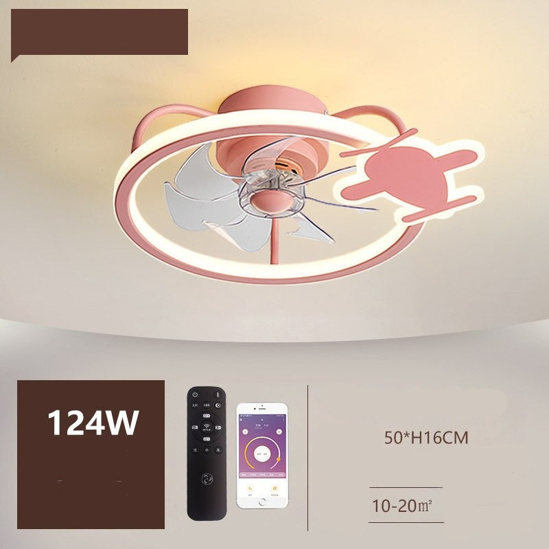 Ventilateur de plafond d'avion moderne - Lumière d'avion avec ventilateur