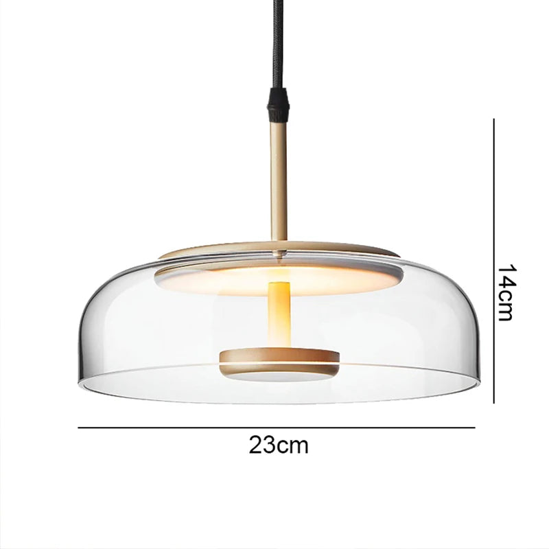 Illuminate Your Space with LED Glass Bowl Pendant
