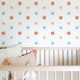 Daisy Flower Wall Stickers - Boho Nursery Decor