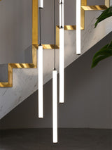 Strip Cylinders Chandelier - Sleek & Modern Lighting