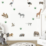 African Animal Wall Stickers for Kids Rooms and Home Decor