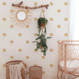 Autocollants muraux colorés de fleurs de marguerite, pour chambre de bébé et décoration intérieure