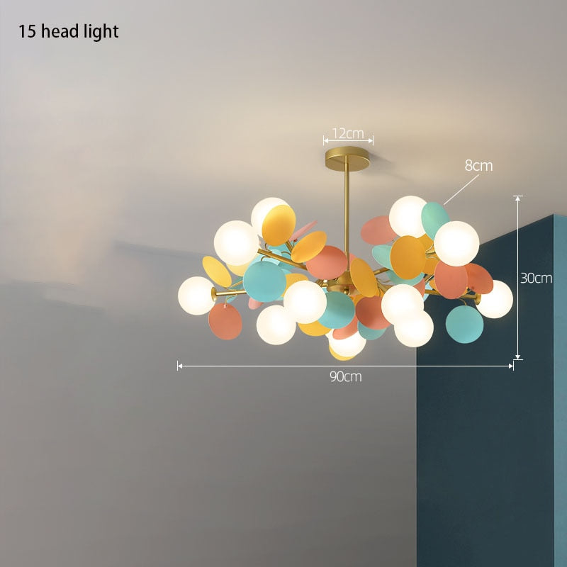 Glas-Kronleuchter im Trauben-Design – einzigartige und elegante Beleuchtung