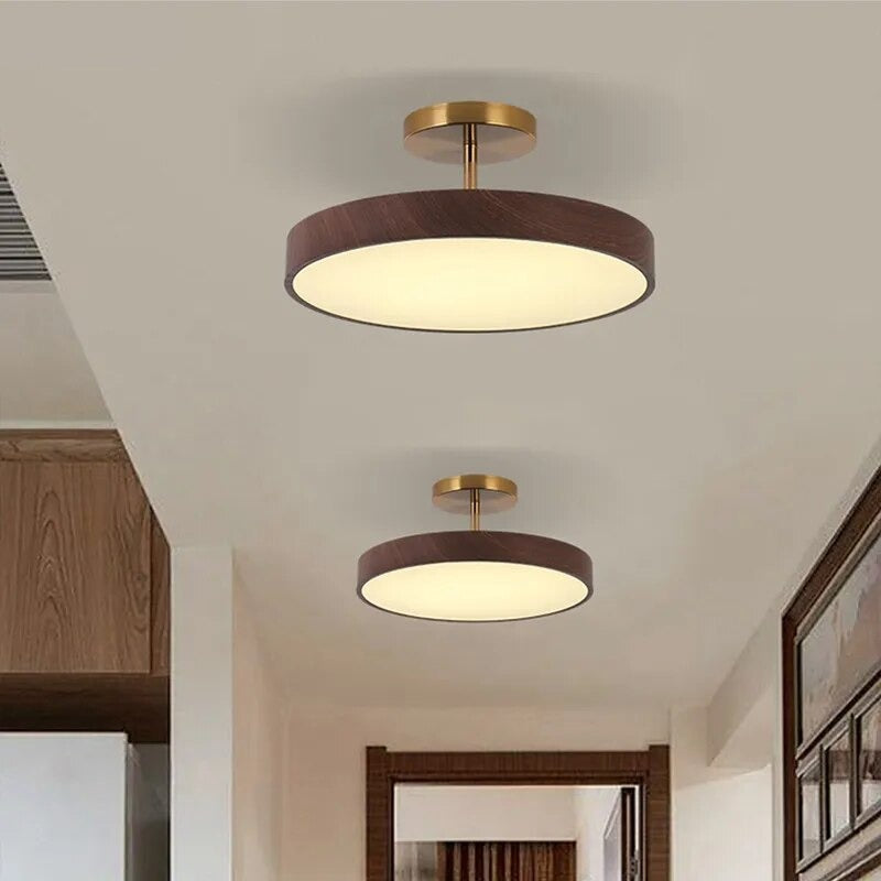 Oak Wood Pendant Ceiling Light