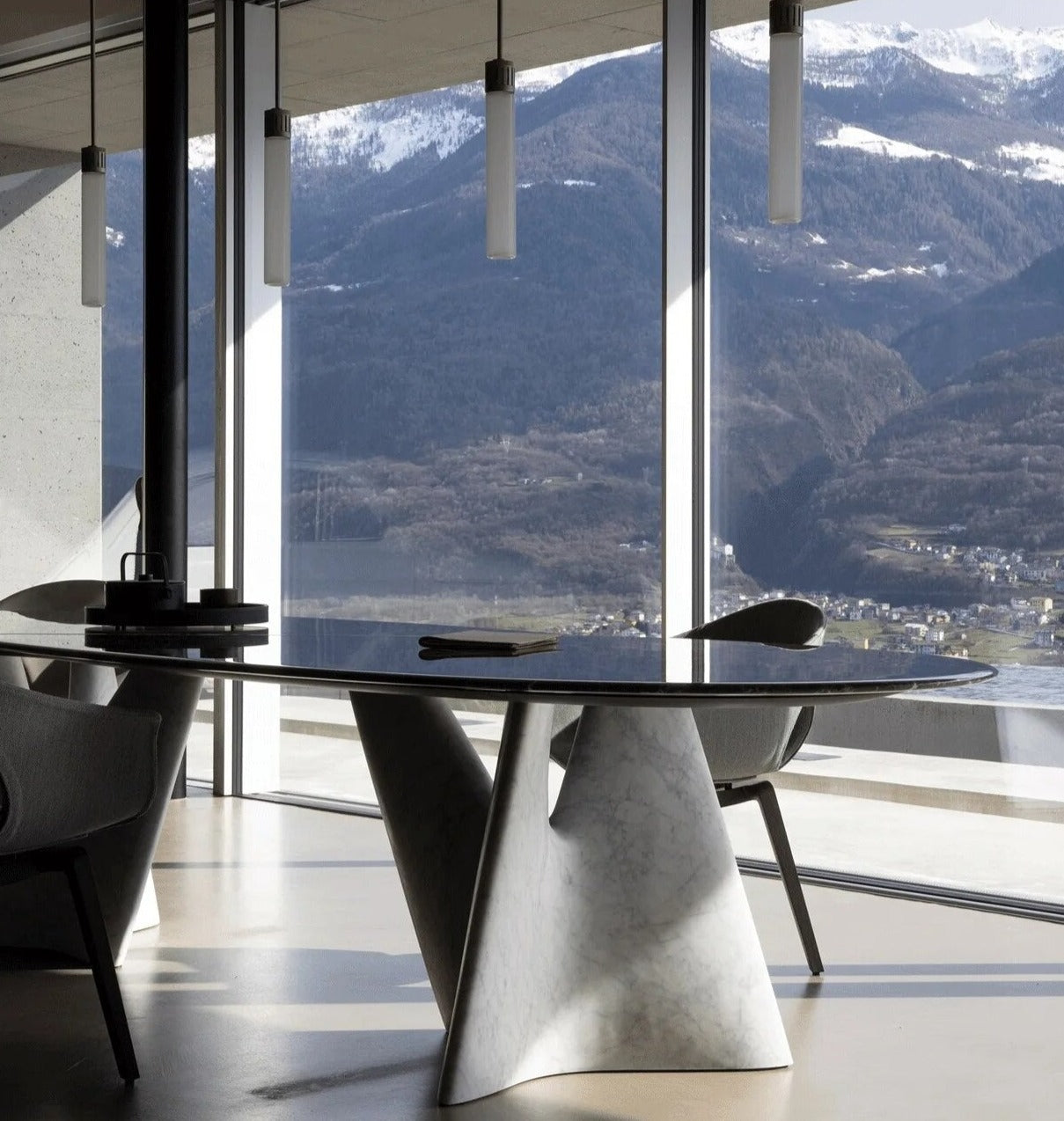 Italian Designer Marble Skeleton Dining Table