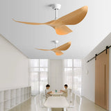 Ventilateur de plafond design finition bois acrylique 