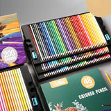 Crayons de couleurs professionnels, ensemble de dessin à l'aquarelle, fournitures scolaires d'art 