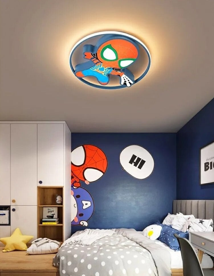 Plafonnier Spiderman pour enfants – Améliorez la décoration de la chambre de vos enfants.