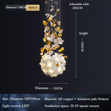 Blumen-LED-Deckenleuchter – eleganter Blickfang