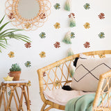 Metallic Daisy Wall Stickers - Removable Vinyl Decal