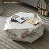 Table basse design en marbre diamant