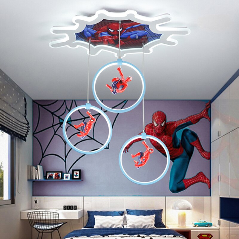Plafonnier Spiderman - Eclairage Déco Chambre Enfant