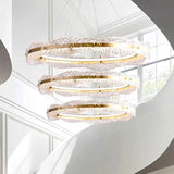 Acrylic Glass Rings Bezel Chandelier Lighting