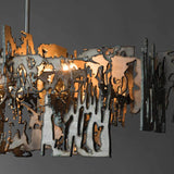 Rust Metal Chandelier: Exquisite Lighting Fixture
