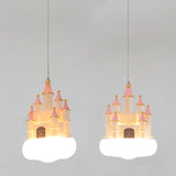 Girls Room Creative Castle Pendant Lamp Chandelier