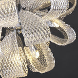 Éclairage LED en cristal de fleur - Lustre en cristal