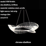 Spiralförmiger Acryl-Kronleuchter: Beleuchten Sie mit Stil