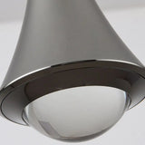 Plafonnier LED en verre et aluminium pour salle à manger