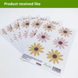 Boho Floral Daisy Wall Stickers - Vinyl Decals for Nursery and Kids Room Decor
